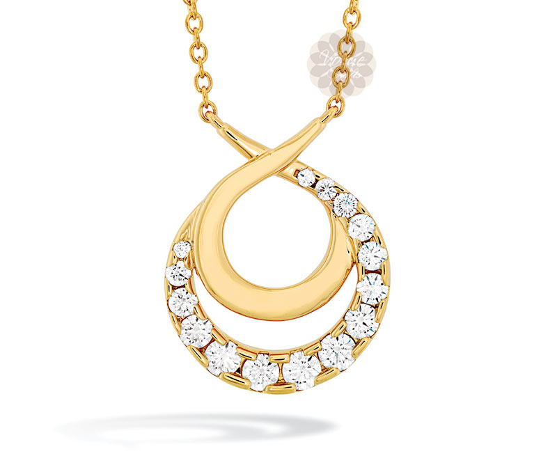 Vogue Crafts & Designs Pvt. Ltd. manufactures Optima Gold and Diamond Pendant at wholesale price.